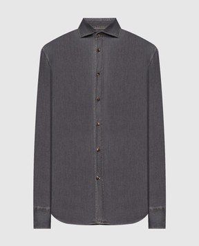 Brunello Cucinelli Gray cotton shirt MR6831718