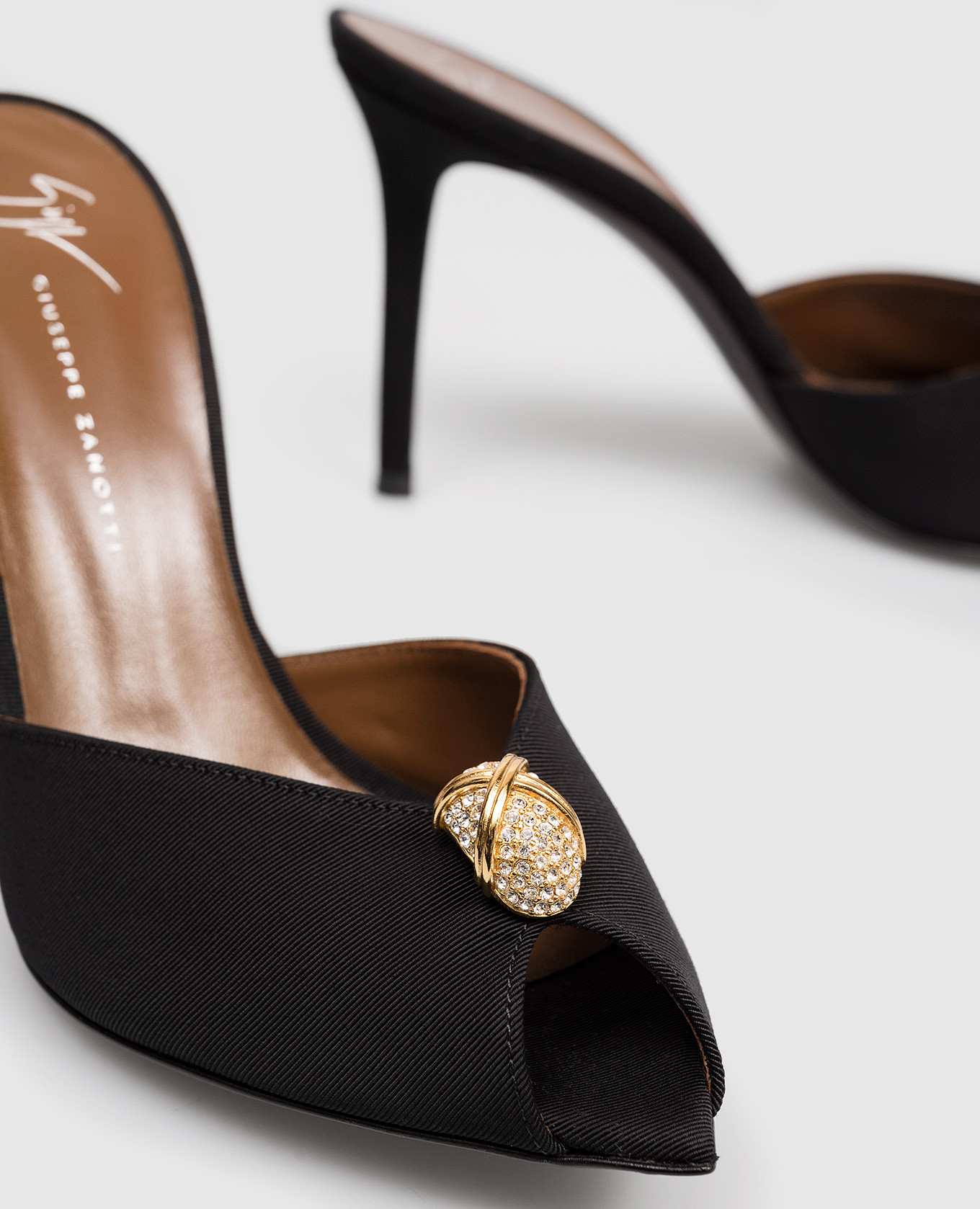 Intrigo black leather mules Giuseppe Zanotti 5