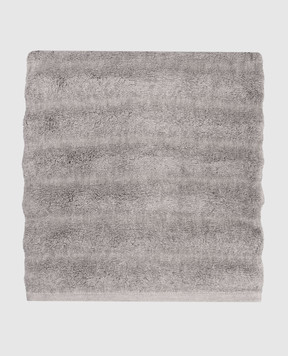 Hamam ASH RIBBED grey terry bath towel ASHRIBBEDBATHTOWEL