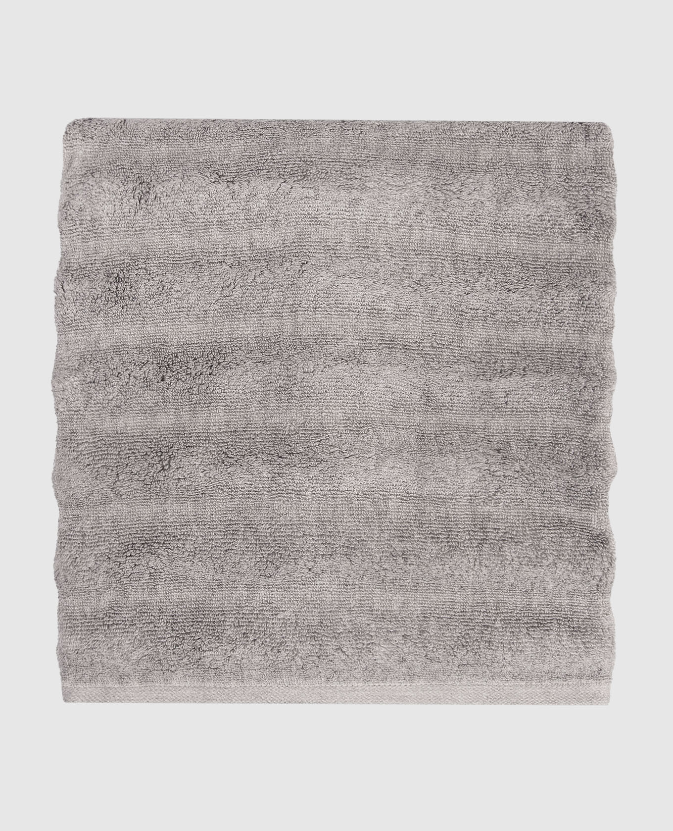 

ASH RIBBED grey terry bath towel Hamam