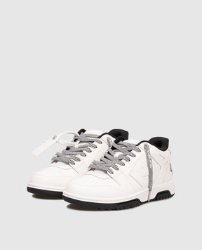 Off-White Out Of Office white leather sneakers with logo OWIA259F25LEA006