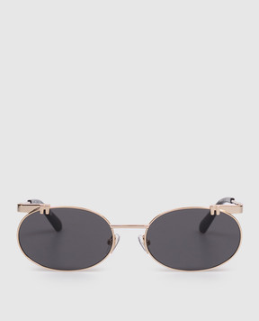 Off-White Gold sunglasses with OFF logo engraving OW2030760758