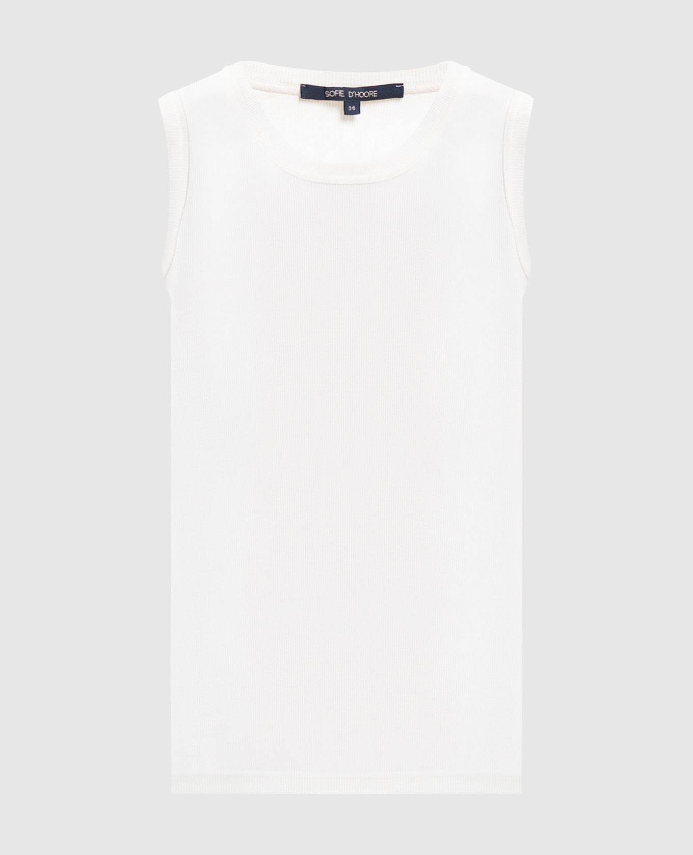 

White ribbed T-shirt Sofie D`Hoore