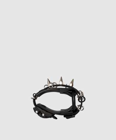 Black bracelet B01 with spikes