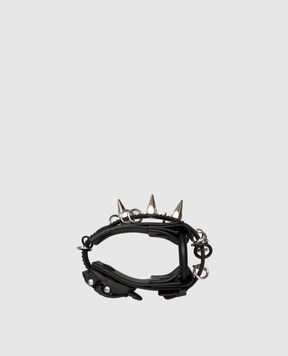Innerraum Black bracelet B01 with spikes B01BKSLSTUD