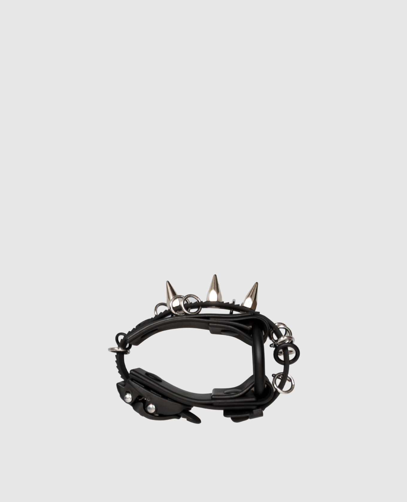 Black bracelet B01 with spikes Innerraum