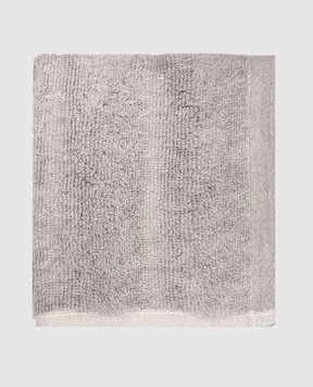 Hamam ASH RIBBED grey terry face towel ASHRIBBEDWASHCLOTH