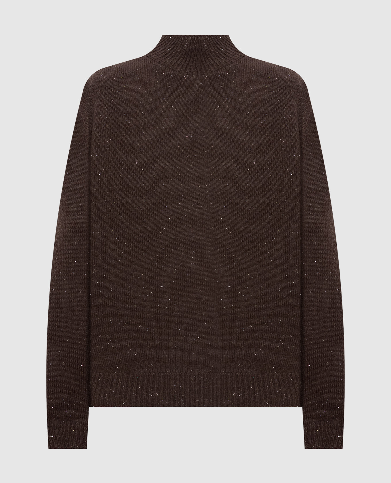 Brown wool and silk jumper Peserico