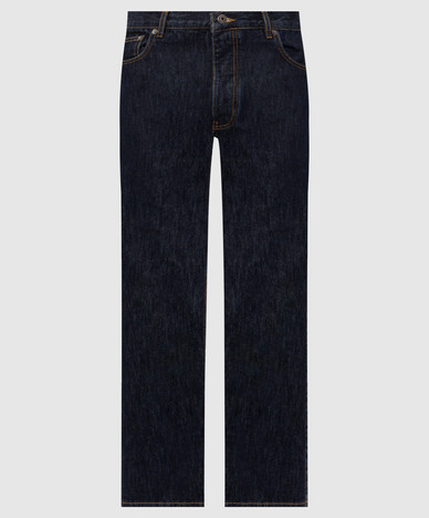 Jeans blu con ricami
