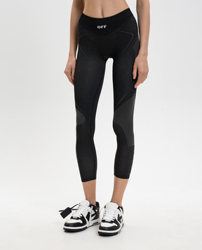 Off-White Black Racing leggings with logo 2VV01HS26KNI001