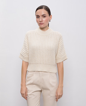 Peserico White alpaca wool sweater S99051F0309196