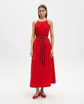 Max Mara Red dress with a belt MSTZUPPA