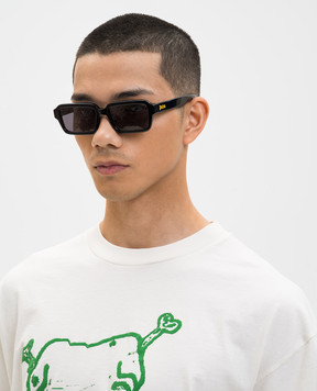 Palm Angels Black sunglasses with accent logo PA1025100753