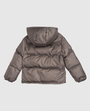 Off-White Children's gray jacket with logo print 44BEJ002F5F001