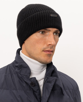 Santoni Black cashmere hat AMCPC0027XXACAZ