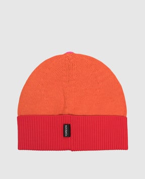 Max & Co Orange hat with wool and cashmere MCLMATASSA