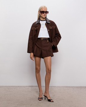 Casablanca Brown patterned jacket WPF26JK51001