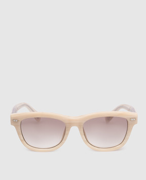 Brunello Cucinelli Beige Iconic Meridian Sunglasses MOCSTEMV22
