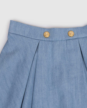 Balmain Children's blue skirt BY7A81P05881214