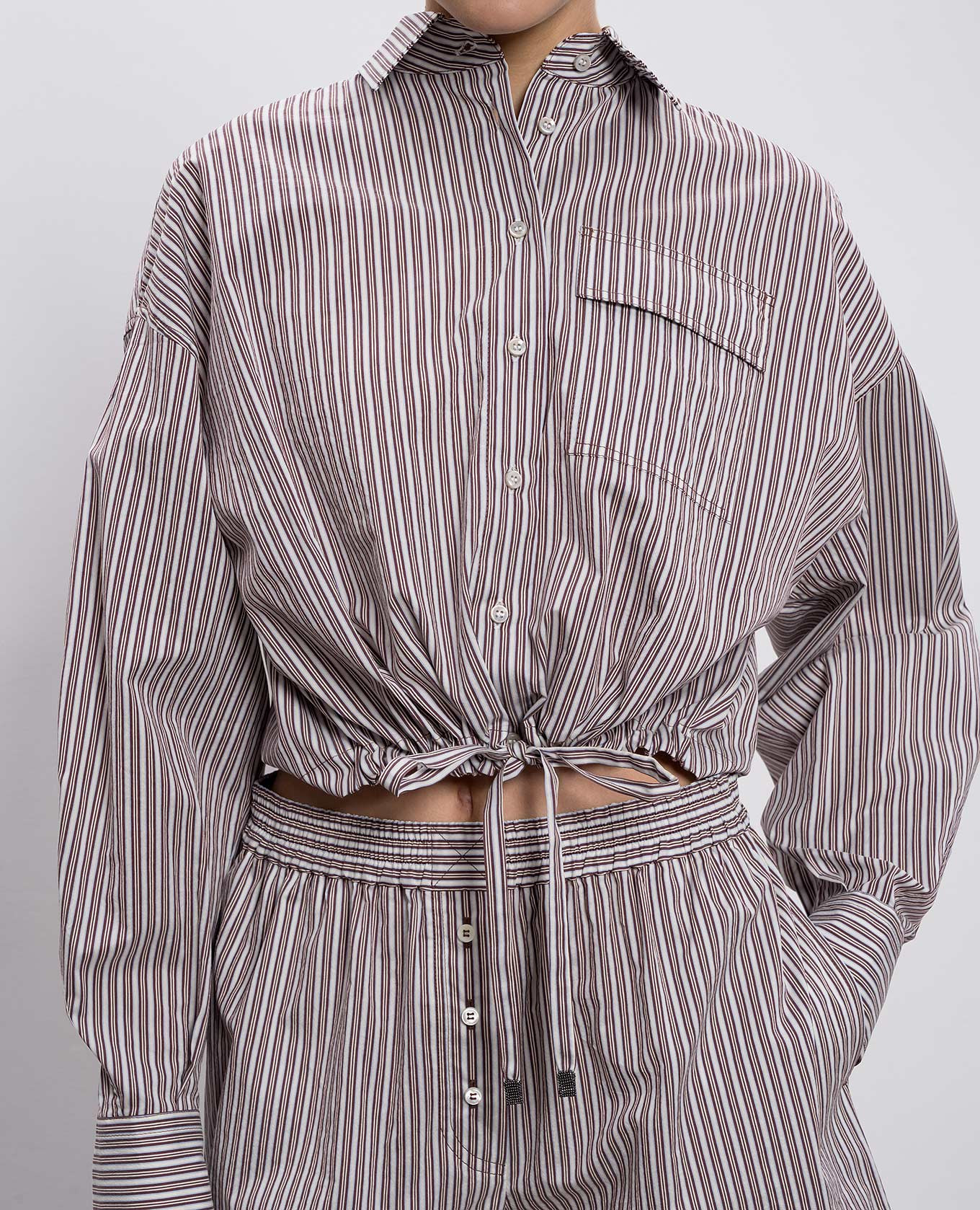 Striped silk shirt Brunello Cucinelli 5