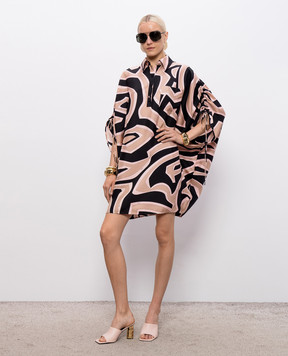 PUCCI Silk dress with branded print 6HRL116H741