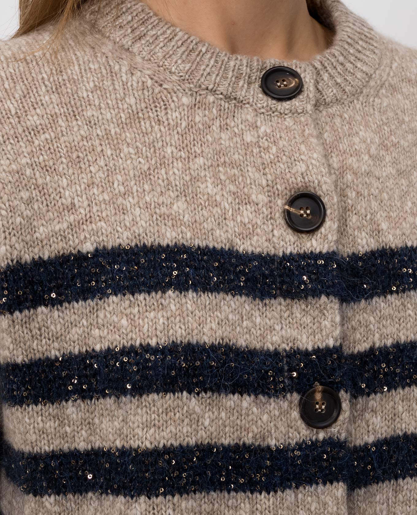 

Beige wool and cashmere cardigan Brunello Cucinelli