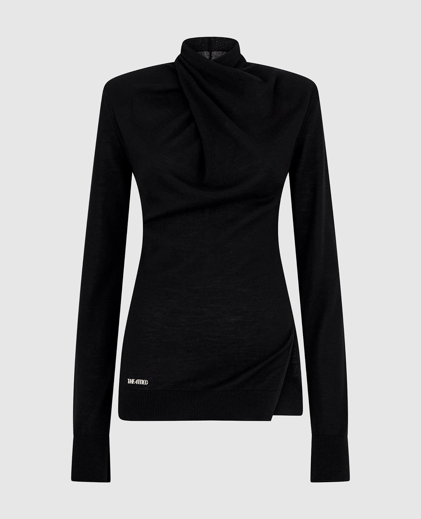 

Black wool golf The Attico