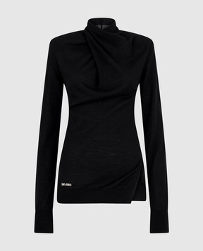 The Attico Black wool golf 260WCK00130KWW005AA