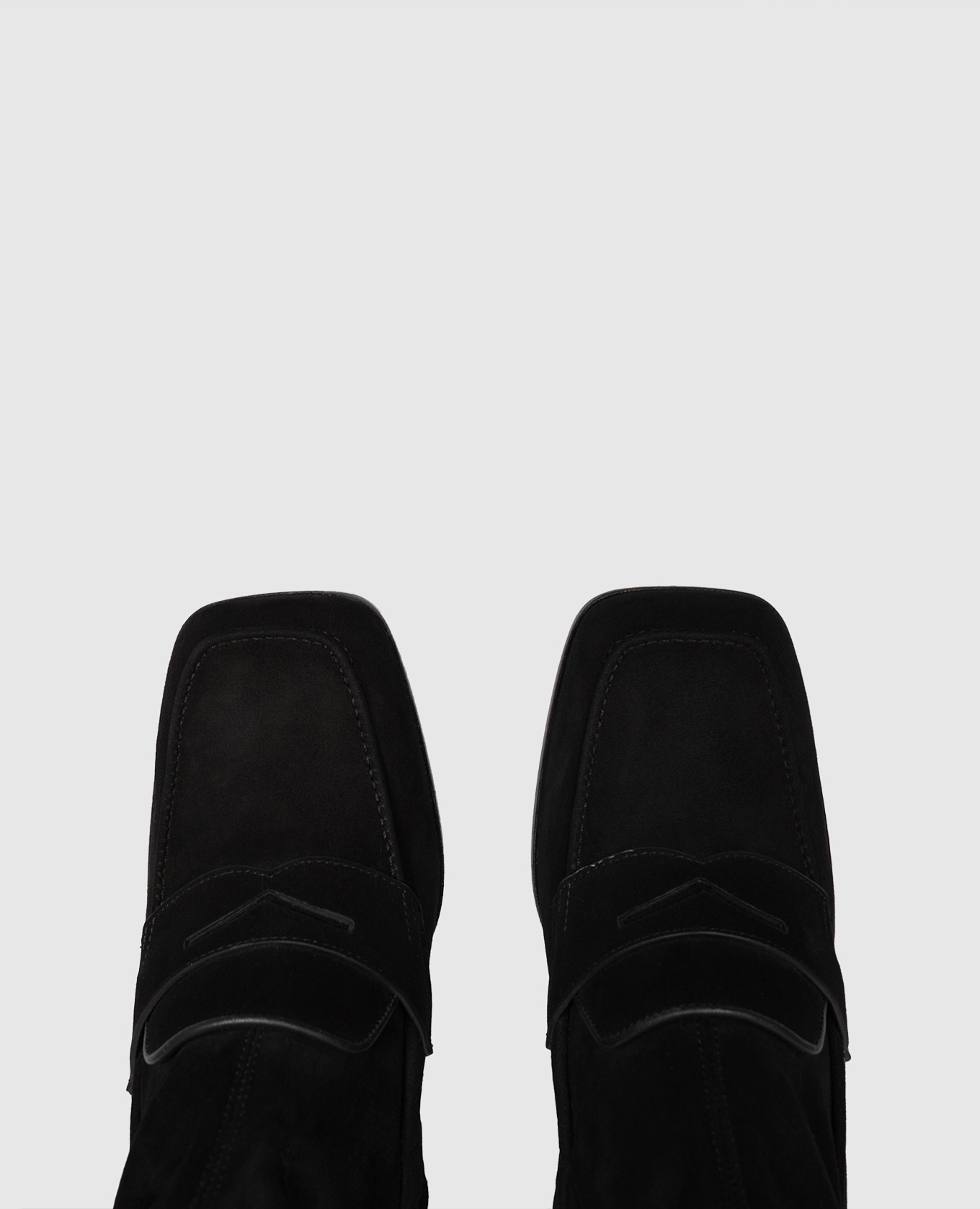 Black suede ankle boots Santoni 4