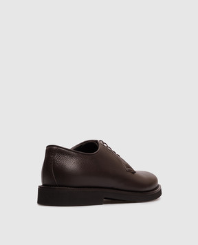 Peserico Brown leather derby shoes R79087C0CC919