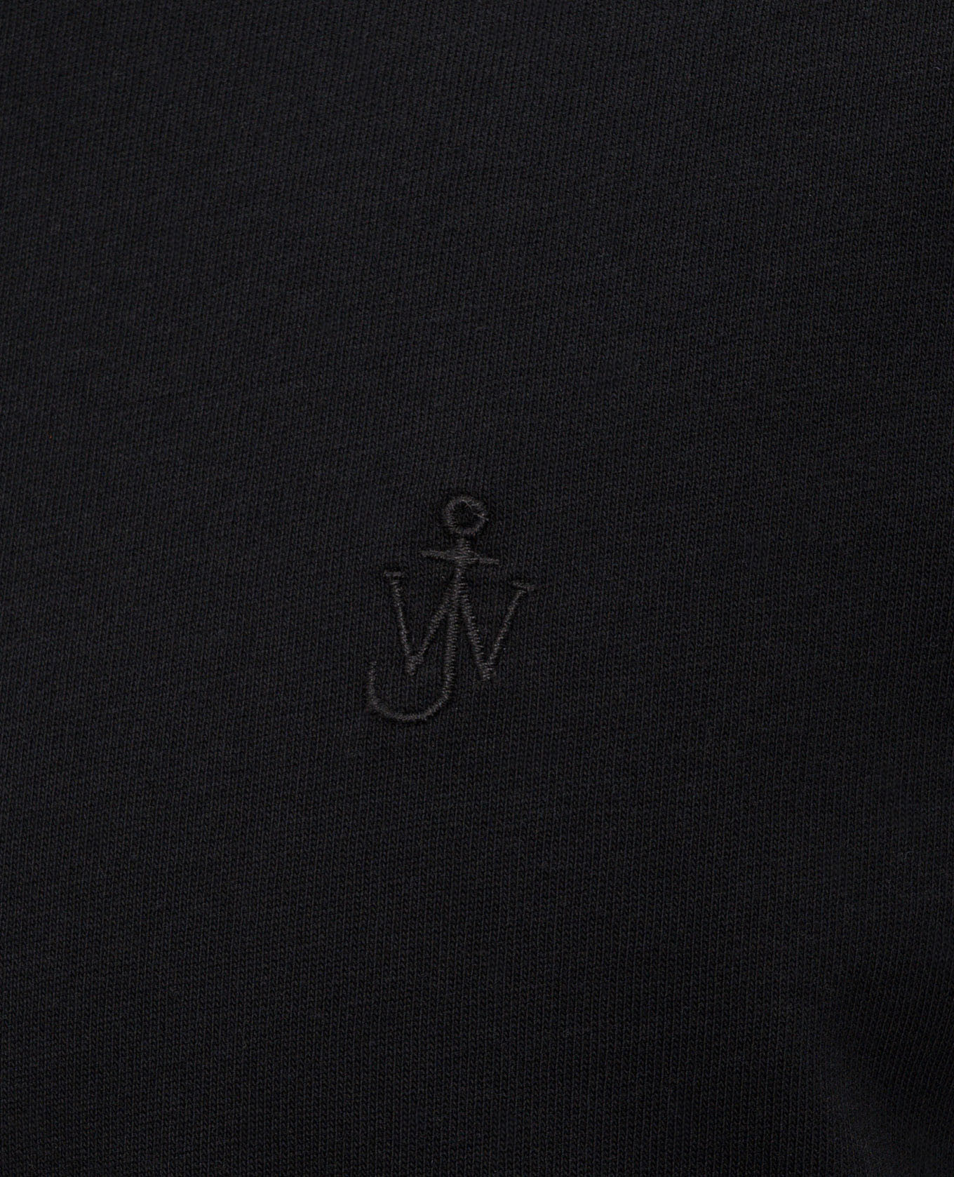 Black T-shirt with monogram embroidery JW Anderson 4
