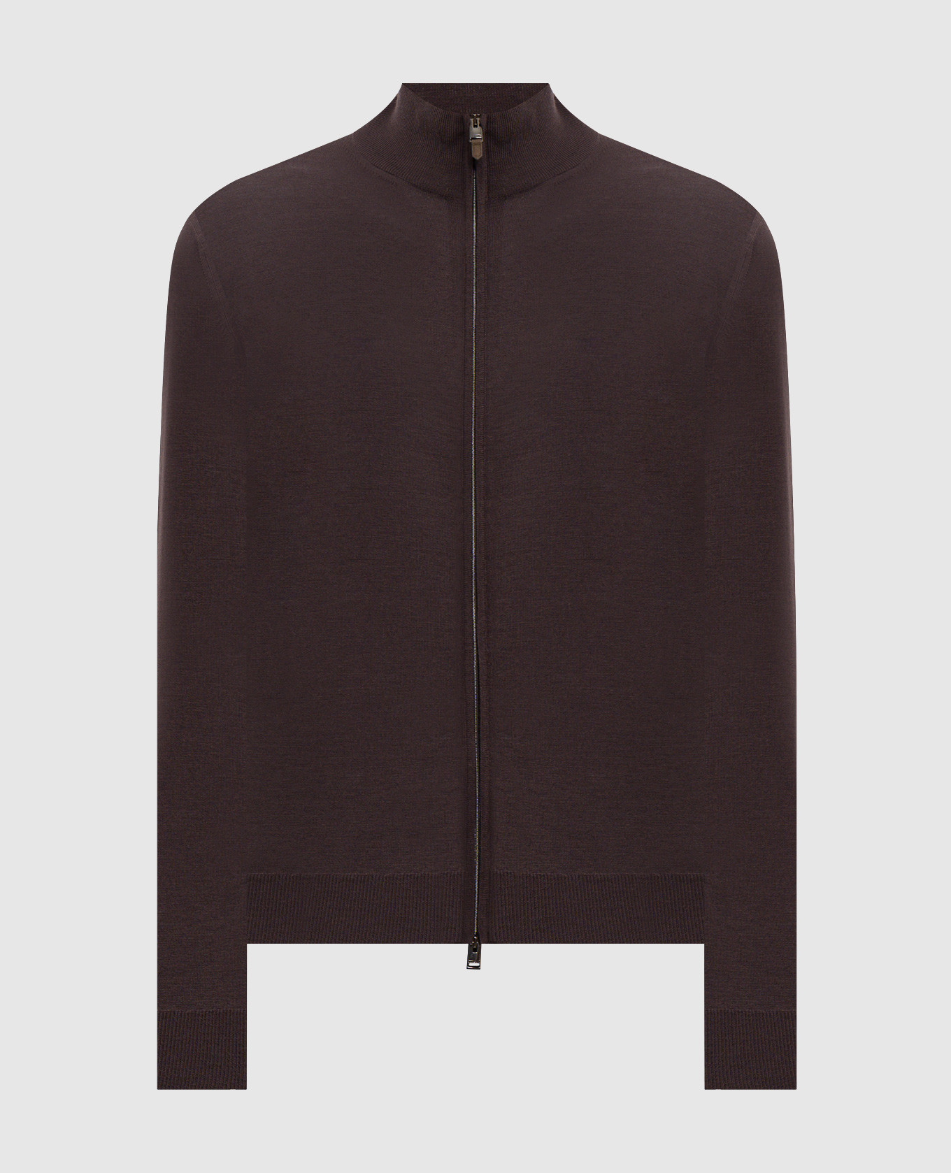 Brown wool cardigan