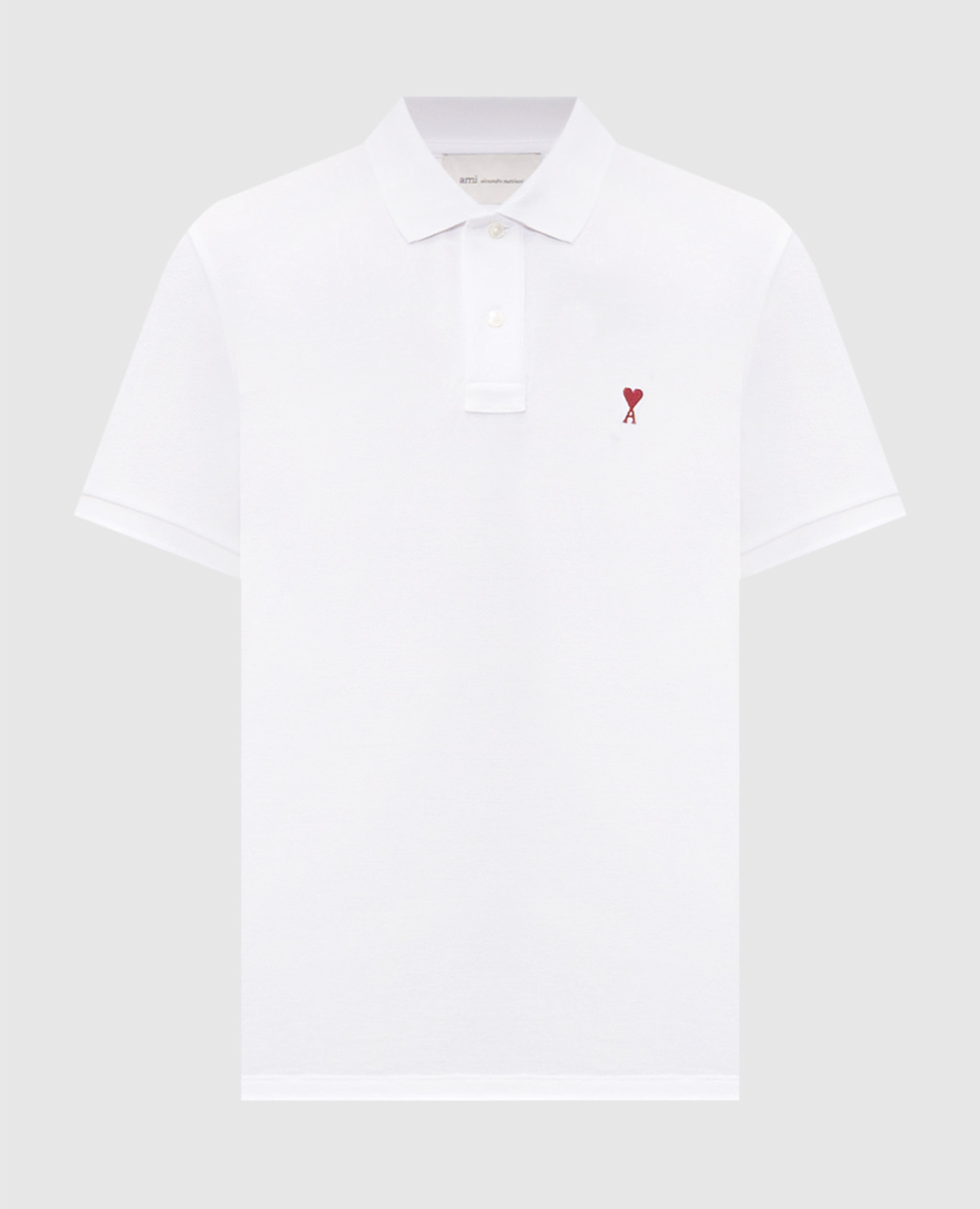 

White polo shirt with embroidery Ami Paris