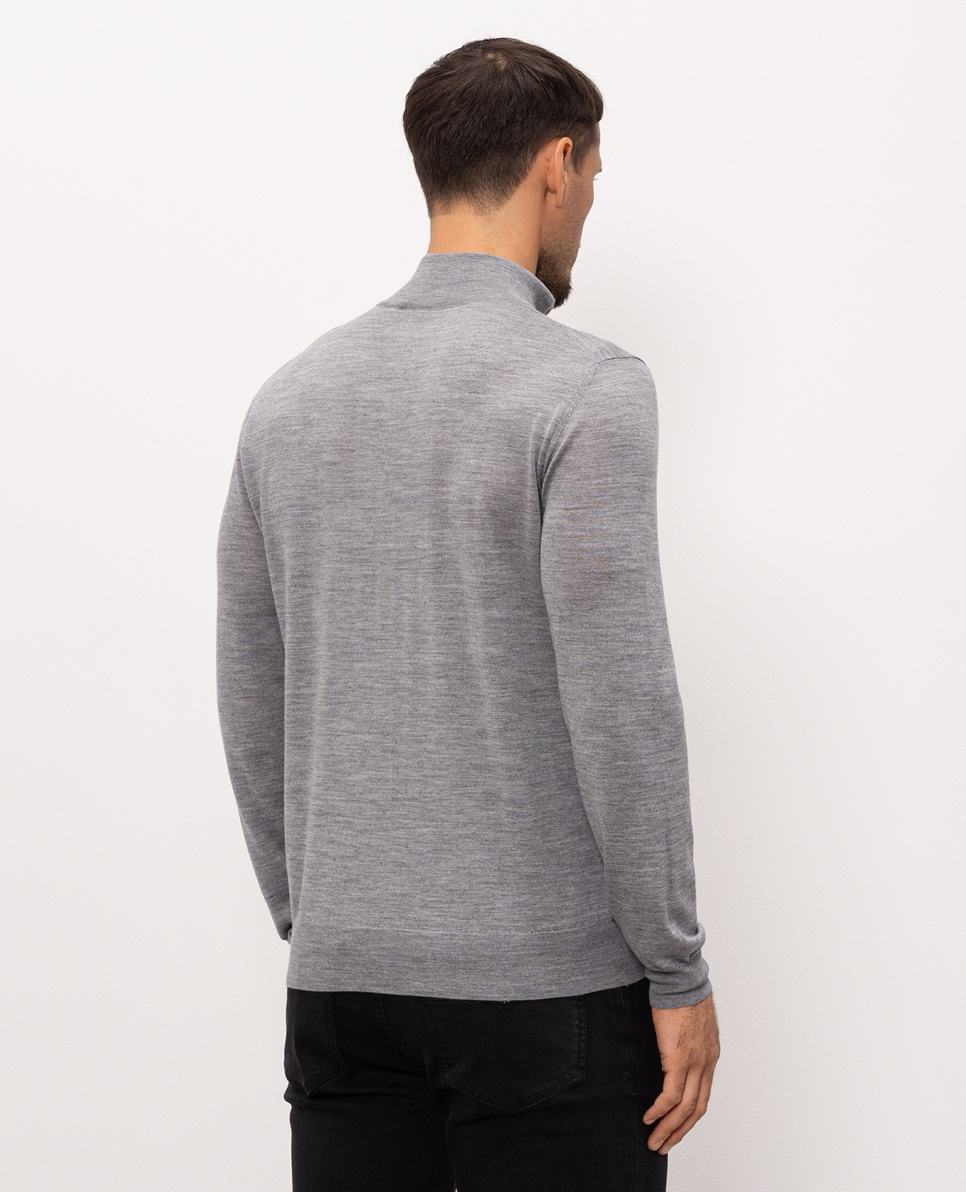 

Grey striped wool, silk and cashmere jumper Stefano Ricci