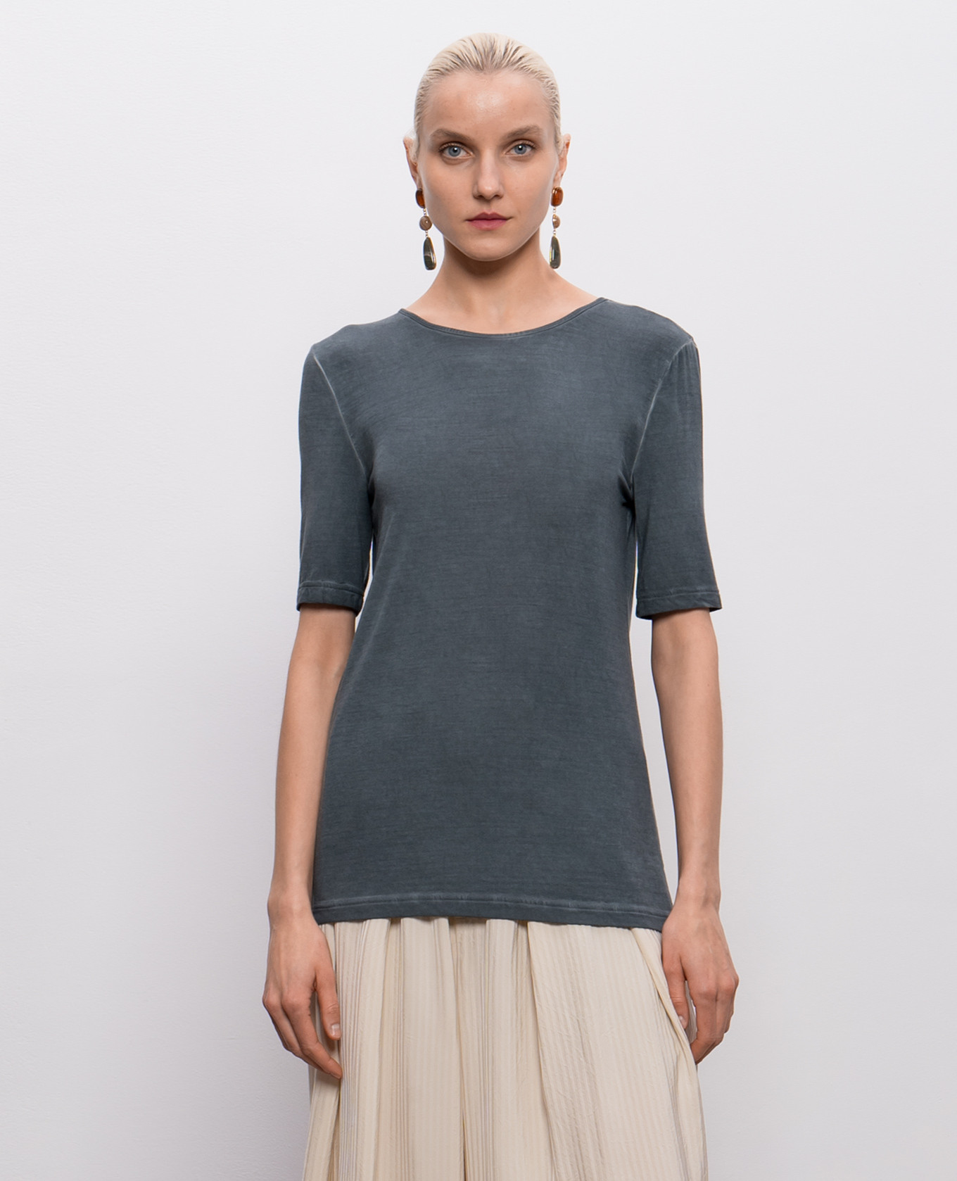 

Blue T-shirt Tea UMA WANG