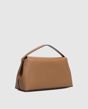 Toteme Brown leather T-lock bag 241WAL956LE0025