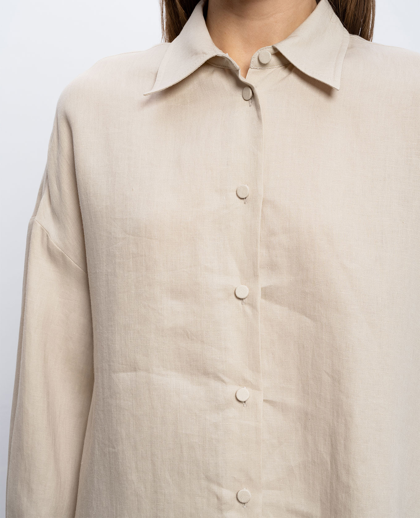 

Beige linen shirt Agnona