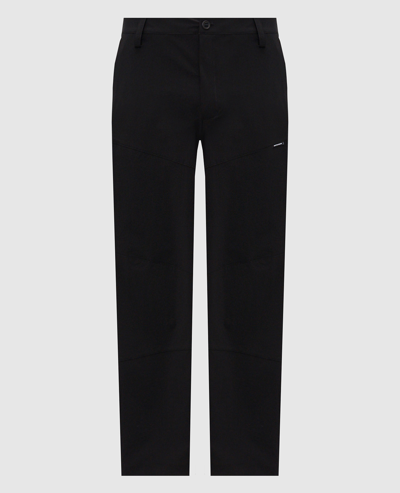 RD-Civil black pants with logo patch
