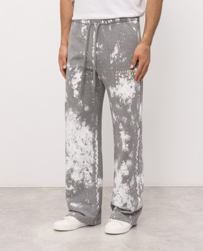 Maison Margiela MM6 Grey sweatpants with pint logo S62KB0263S25337