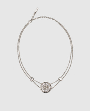 Versace Silver Medusa chain with crystals 10269831A00621