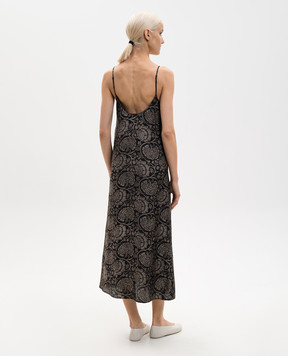 UMA WANG Anaya black floral print dress UP5018