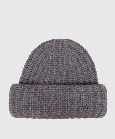Beatris gray cashmere hat