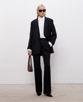 Tom Ford Black wool and silk pants PAW688FAX1746
