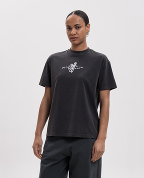 Off-White Gray Stroke T-shirt 2FA00440T