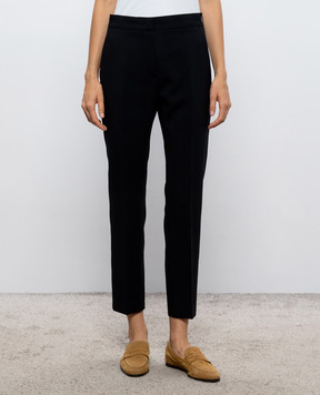 Max Mara MACINO black wool trousers MXMACINO