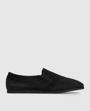 Common Project Black suede slip-ons 2535