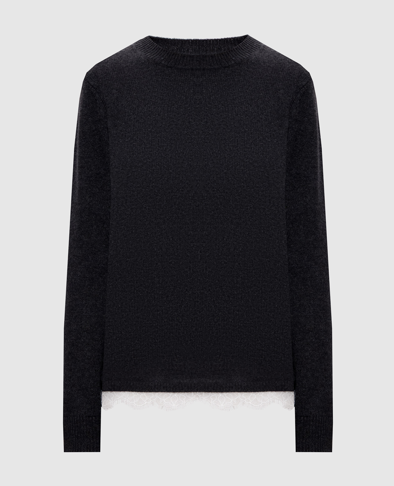 ARVO gray sweater with lace Loulou de Saison