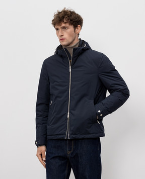 MooRER Blue down jacket ALBINI ALBINISTP