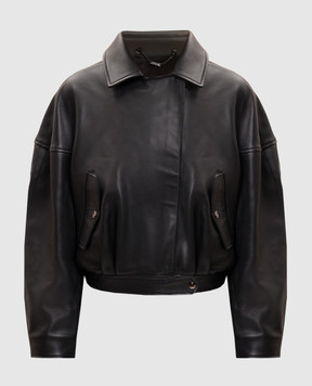 Babe Pay Pls Black leather jacket 2607MATT