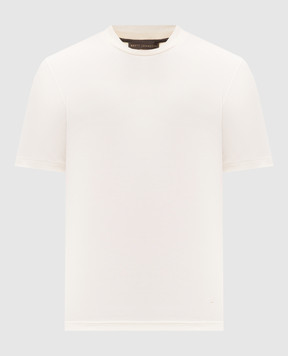 Brett Johnson White T-shirt with silk SS26J13JA110IVO